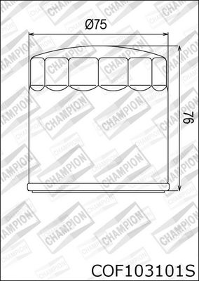 ÖLFILTER CHAMPION COF103101S 1