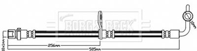 Brake Hose Borg & Beck BBH8243