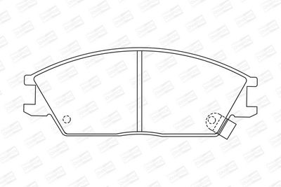 BREMSBELAGSATZ SCHEIBENBREMSE CHAMPION 572269CH 1