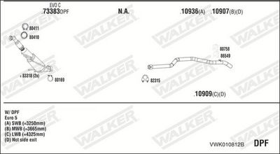 SISTEM DE ESAPAMENT WALKER VWK010812B