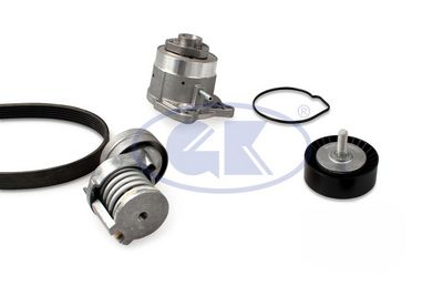 POMPA APA + SET CUREA TRANSMISIE CU CANELURI