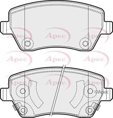 Brake Pad Set APEC PAD1887