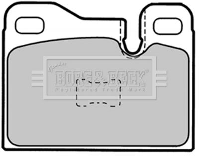 Комплект тормозных колодок, дисковый тормоз BORG & BECK BBP1337 для PORSCHE 924