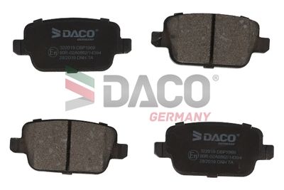Комплект тормозных колодок, дисковый тормоз DACO Germany 322019 для LAND ROVER FREELANDER