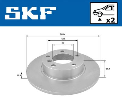 DISC FRANA SKF VKBD80408S2 1