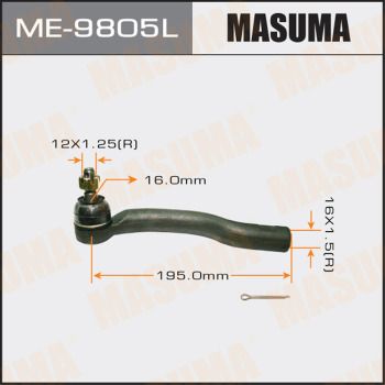 Наконечник поперечной рулевой тяги MASUMA ME-9805L для LEXUS NX
