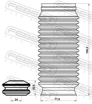 CHIT PROTECTIE PRAF AMORTIZOR FEBEST OPSHBINSFKIT 1