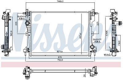 RADIATOR RACIRE MOTOR NISSENS 607141 4