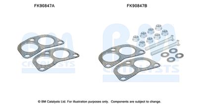 Монтажный комплект, катализатор BM CATALYSTS FK90847 для LAND ROVER DISCOVERY