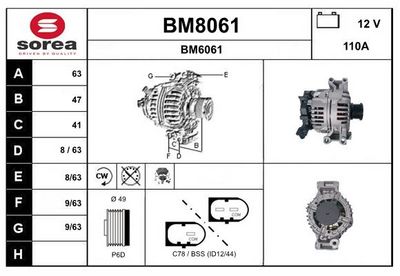 GENERATOR SNRA BM8061