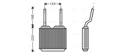 AVA QUALITY COOLING Kachelradiateur, interieurverwarming (OL6132)