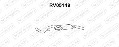 Глушитель выхлопных газов конечный VENEPORTE RV05149 для ROVER 100
