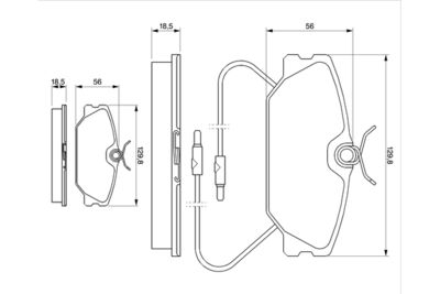 Brake Pad Set, disc brake 0 986 469 191