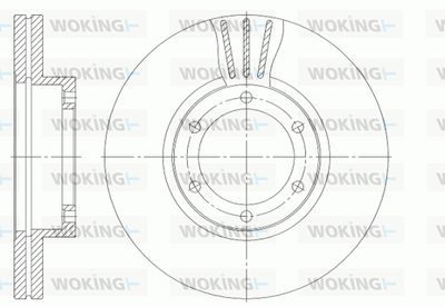 WOKING D6951.10 Тормозные диски для KIA PREGIO
