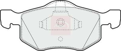 APEC Brake Pad Set, disc brake PAD1254
