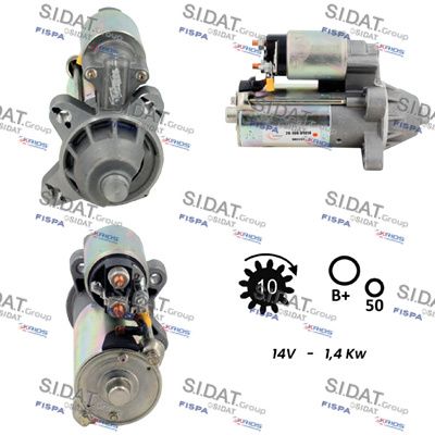 Стартер SIDAT S12VS0694 для FORD ORION