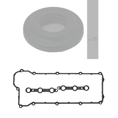 комплект гарнитури, капак на цилиндровата глава RIDEX 979G0243