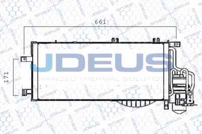 Конденсатор, кондиционер JDEUS 720M16 для CHEVROLET CORSA