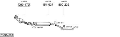 SISTEM DE ESAPAMENT BOSAL SYS14983