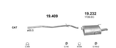 SISTEM DE ESAPAMENT POLMO POLMO30188
