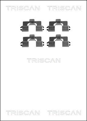 Комплектующие, колодки дискового тормоза TRISCAN 8105 501581 для MAZDA MX-5