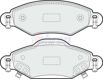 Fahren Brake Pad Set, disc brake FBP3801