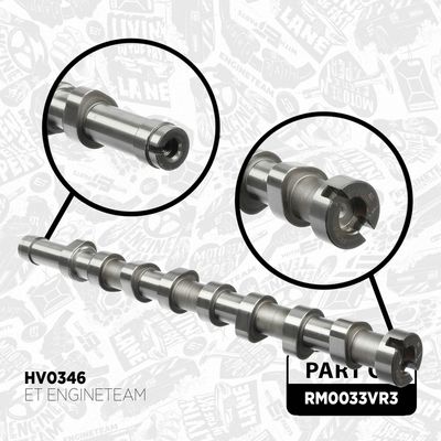SET CUREA DE DISTRIBUTIE ET ENGINETEAM RM0033VR3 3