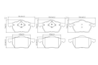 SET PLACUTE FRANA FRANA DISC BOGAP A8210176