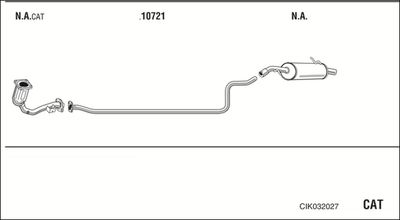 Układ wydechowy WALKER CIK032027