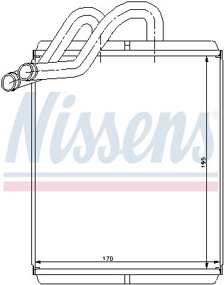 SCHIMBATOR CALDURA INCALZIRE HABITACLU NISSENS 77518 8