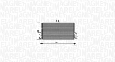 MAGNETI MARELLI Kondensator, Klimaanlage