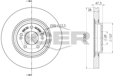 спирачен диск ICER 78BD5271-2