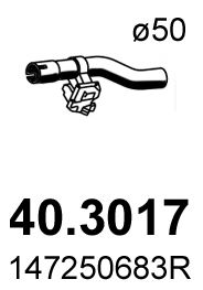 Rura wydechowa ASSO 40.3017