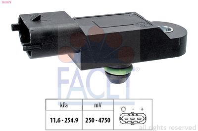 FACET MAP sensor Made in Italy - OE Equivalent (10.3173)