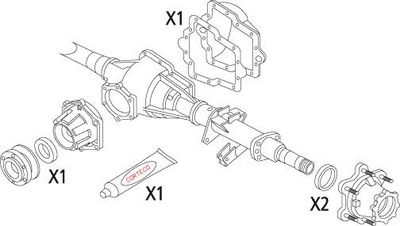 SET GARNITURI DIFERENTIAL CORTECO 19536274