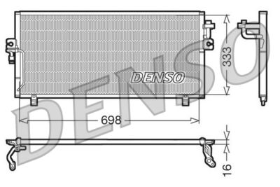 DENSO DCN46010 Радіатор кондиціонера для NISSAN (Ниссан)