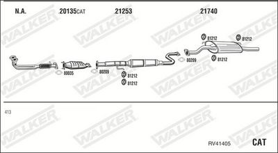 Изпускателна система WALKER RV41405