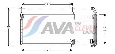 CONDENSATOR CLIMATIZARE AVA Clever Choice FT5172