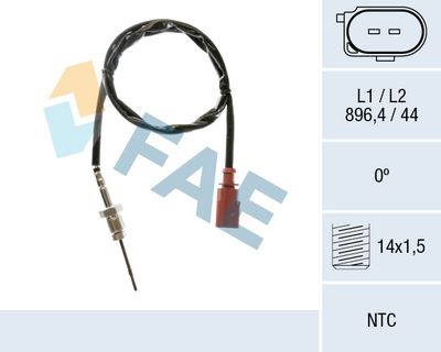SENSOR ABGASTEMPERATUR FAE 68650