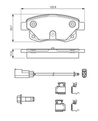 Bremsbelagsatz, Scheibenbremse