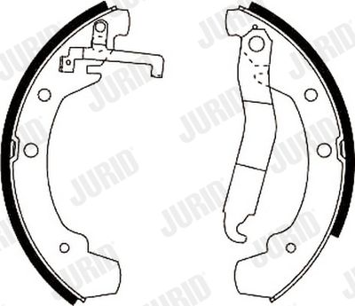 Комплект тормозных колодок JURID 362310J для VW LT