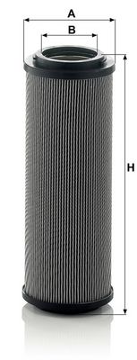 Hydraulisch filter (patroon) past: ABG 5770, 5820, 5870, 6820, 6870, 7820, 8820 KRONE X 530, X 630, X 700