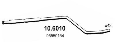 Средний глушитель выхлопных газов ASSO 10.6010 для CITROËN GS