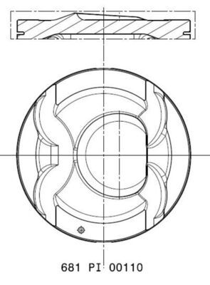 Kolv MAHLE 681 PI 00110 000