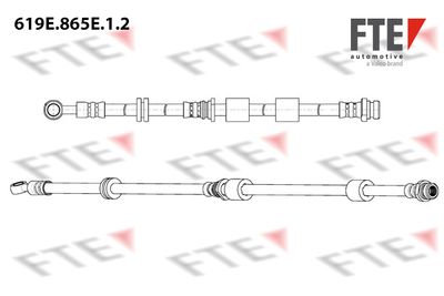Тормозной шланг FTE 619E.865E.1.2 для CITROËN C-CROSSER