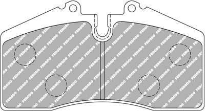 комплект спирачно феродо, дискови спирачки FERODO RACING FCP560H