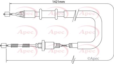 Cable Pull, parking brake APEC CAB1372