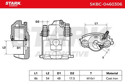 спирачен апарат STARK SKBC-0460306