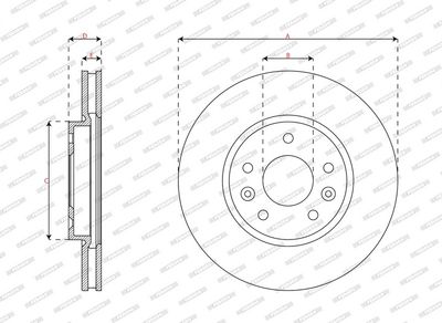 BREMSSCHEIBE FERODO DDF3208C 1