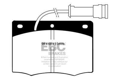 Комплект тормозных колодок, дисковый тормоз EBC Brakes DP437 для FORD GRANADA